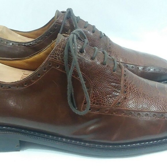 Mezlan \'Taranto\' Ostrich Leather Bike Toe Oxfords main image 5